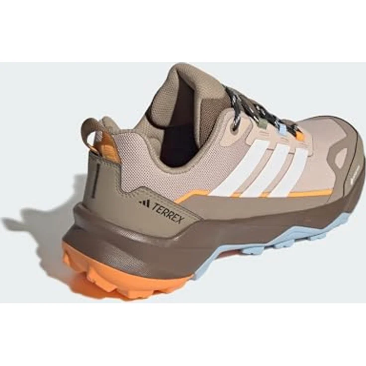 Adidas Terrex Skychaser AX5 GTX, Damen Wanderhalbschuh mit GORE-TEX Membran, taupe/off white/glow blue, Größe 38 – Bild 7