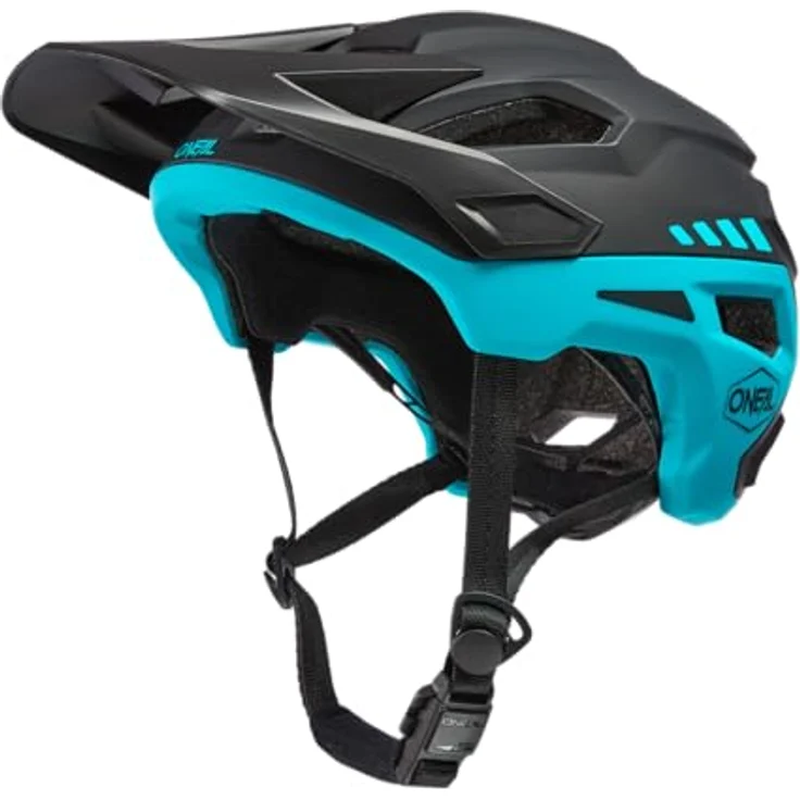 O`NEAL TRAILFINDER Helmet SPLIT V. 23, MTB-Helm L/XL (59-63 cm), black/teal – Bild 2