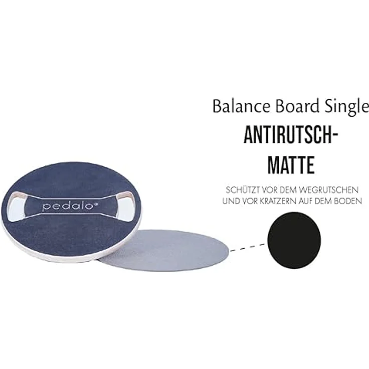 Pedalo® Balance-Board Single 380, Gleichgewichts-Trainer mit Antirutsch-Beschichtung, belastbar bis 120 kg, Made in Germany – Bild 3