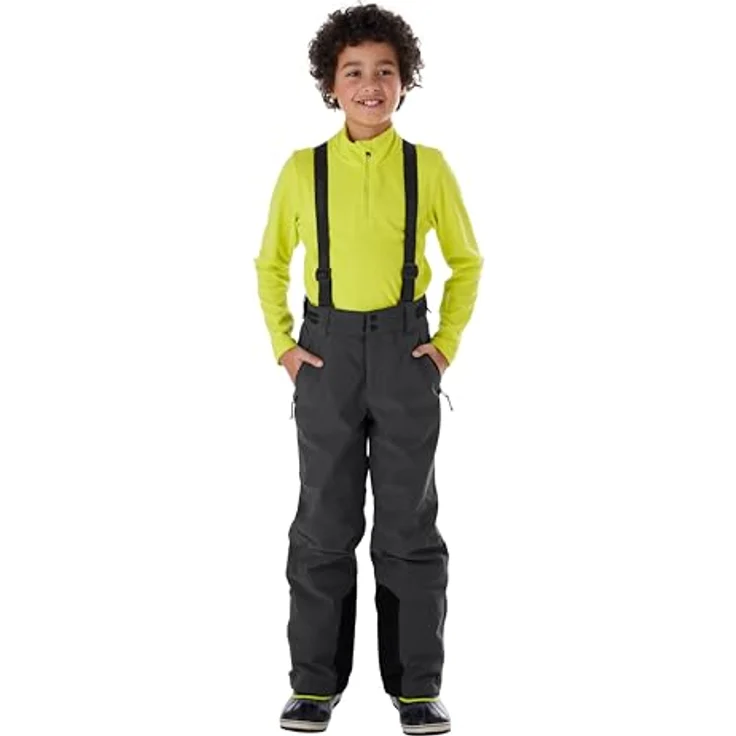 Killtec KSW 79 Skihose, wasserabweisend, Größe 128, schwarz, optimaler Schutz vor Nässe und Kälte – Bild 1