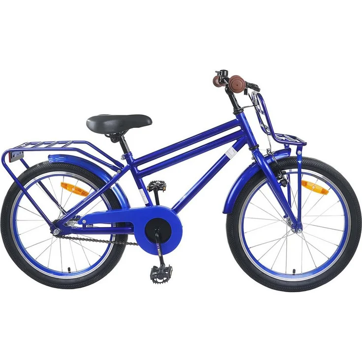 vidaXL Kinderfahrrad 22 Zoll, für 7-12 Jahre, dunkelblau, max. 50 kg, inkl. Aufbauanleitung