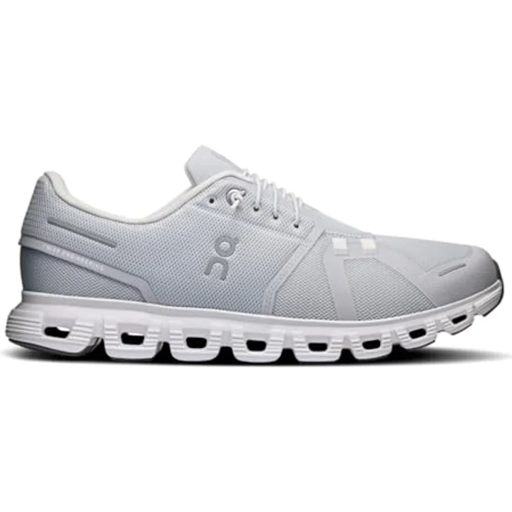 On Running Cloud 6, Herren Laufschuhe mit CloudTec®-Technologie, ultraleicht, atmungsaktiv, Weiss – Bild 2