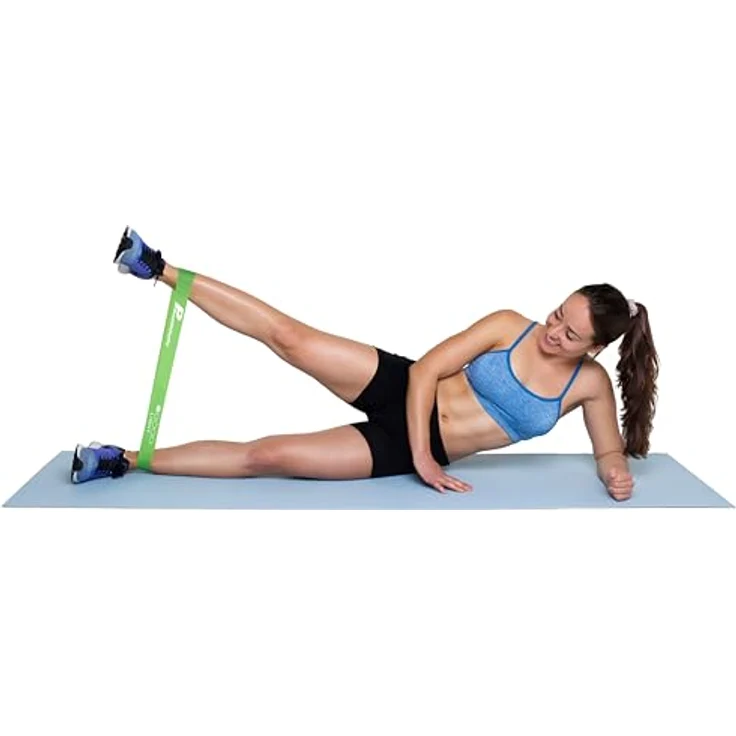 Panathletic Fitnessbänder, 5er Set – 5 verschiedene Stärken, Übungsanleitung, eBook auf Deutsch, 100% Naturlatex, rutschfest – Bild 2
