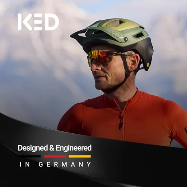 KED Pector ME-1 Mountainbike Helm, NTA 8776, MIPS, BOA Fit System, FIDLOCK, 14 Belüftungsöffnungen, 350g, verstellbares Visier, Olive matt, Größe M (52-58) – Bild 5