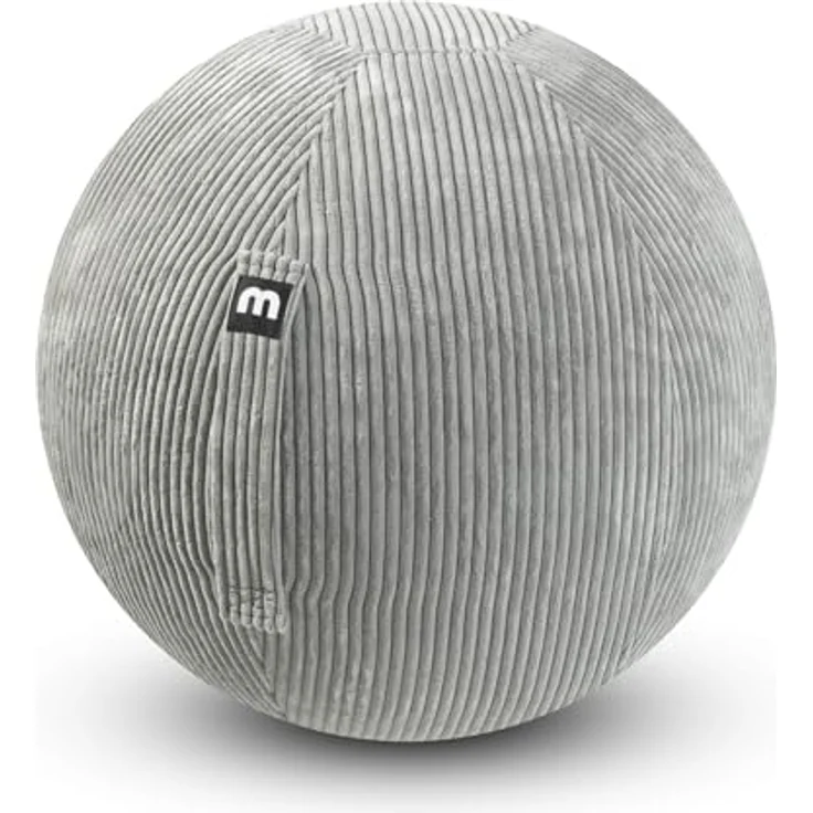 mokebo Stoff Sitzball Büro ergonomisch 'Der Sportliche', 65cm Breite, Cordbezug, Gymnastikball mit Pumpe – Bild 1