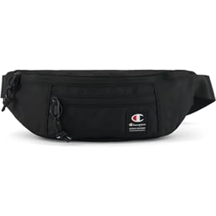 Champion Unisex Lifestyle Script Shop-(806021) Belt-Bag, wasserabweisende Bauchtasche mit 2 l Fassungsvermögen, Schwarz (NBK) – Bild 1