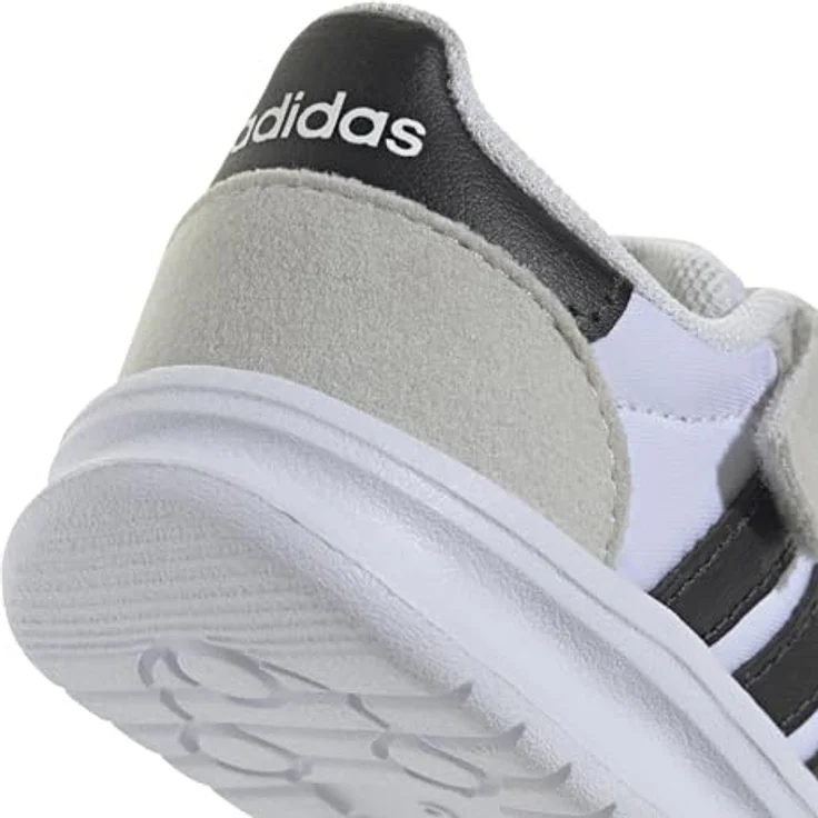 adidas Run 70s 2.0, Laufschuhe für Kinder mit Cloudfoam Dämpfung, Cloud White/Core Black/Grey One, EU 28.5 – Bild 6
