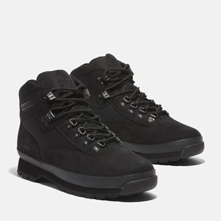 Timberland EURO HIKER MID LACE UP BOOT, Herren Wanderschuh aus Leder und Textil, atmungsaktiv, profiliert, hoher Schaft – Bild 4