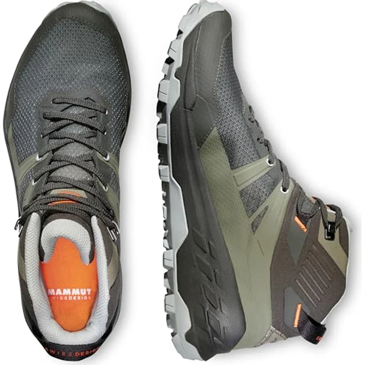 Mammut Sertig II Mid GTX, Wanderschuhe für Herren mit GORE-TEX Membran, grün, Größe 44 – Bild 2
