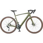 Prophete Graveler 1.0 Gravel E-Bike, Diamant 28 Zoll, 360 Wh, integrierter Akku, AEG Heckmotor, 10-Gang Kettenschaltung, hydraulische Scheibenbremse, Rahmenhöhe 53 cm, Metallic Green