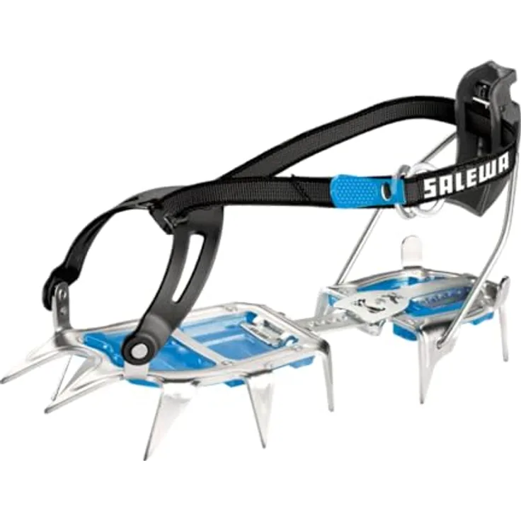 Salewa Alpinist Combi-Steigeisen, 12-zackige Stahl-Ausführung mit Antistollplatten für Hochtouren, Größe 35-48