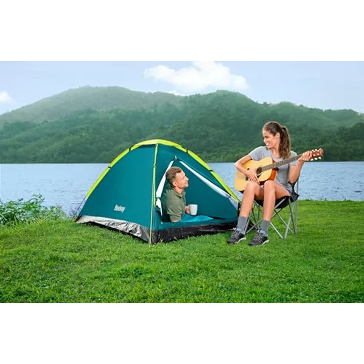 Bestway 3-Personen-Zelt Cool Dome 3 210 x 210 x 130 cm, Wasserfest, Einlagig, Moskitonetz – Bild 2