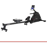 HAMMER Rudergerät Cobra XTR Plus II für zu Hause – Rudermaschine mit innovativem Trainingscomputer, Smartphone-/Tablethalterung, bis 130 kg Nutzergewicht, 232 x 55 x 75 cm, Schwarz, 4532