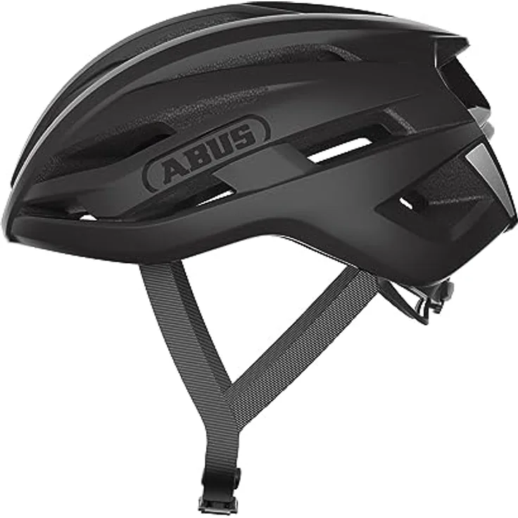 ABUS Rennradhelm StormChaser ACE - Leichter Fahrradhelm für Radrennen, Gravelbike-Touren und Cyclocross - Schwarz
