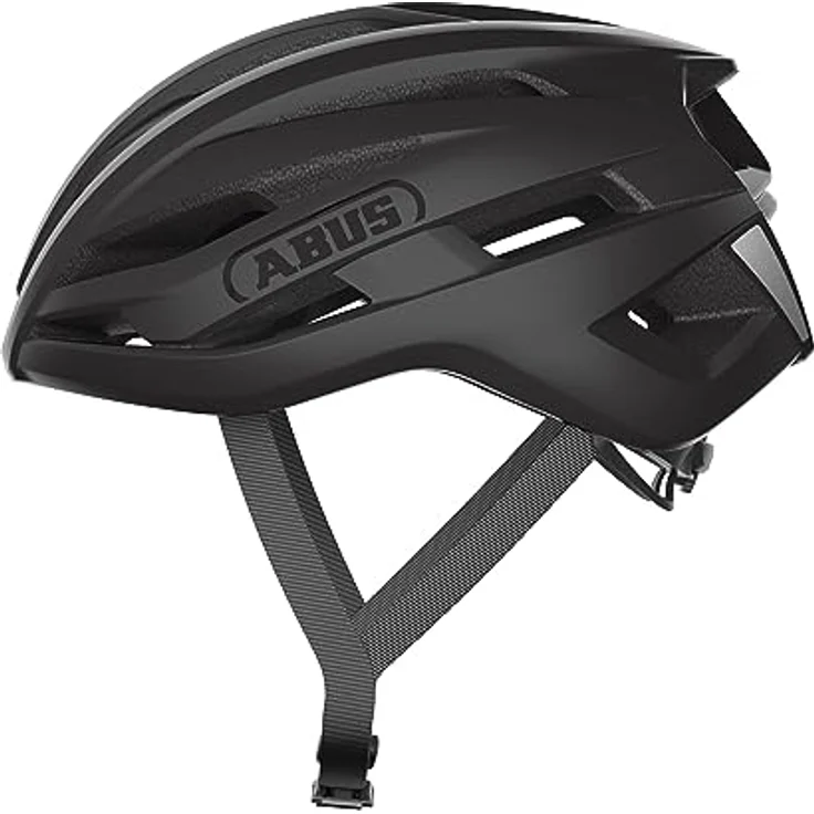 ABUS Rennradhelm StormChaser ACE - Leichter Fahrradhelm für Radrennen, Gravelbike-Touren und Cyclocross - Schwarz – Bild 1
