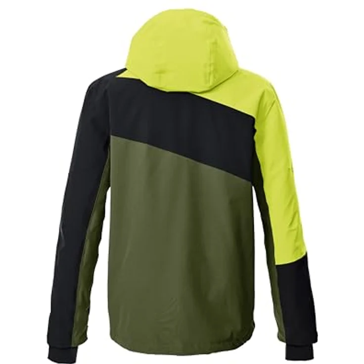 Killtec Ksw 32 Mn Ski-Jacke, atmungsaktiv und wasserdicht mit 10.000 mm Wassersäule, Colorblock Design, Waldgrün, Größe M – Bild 2