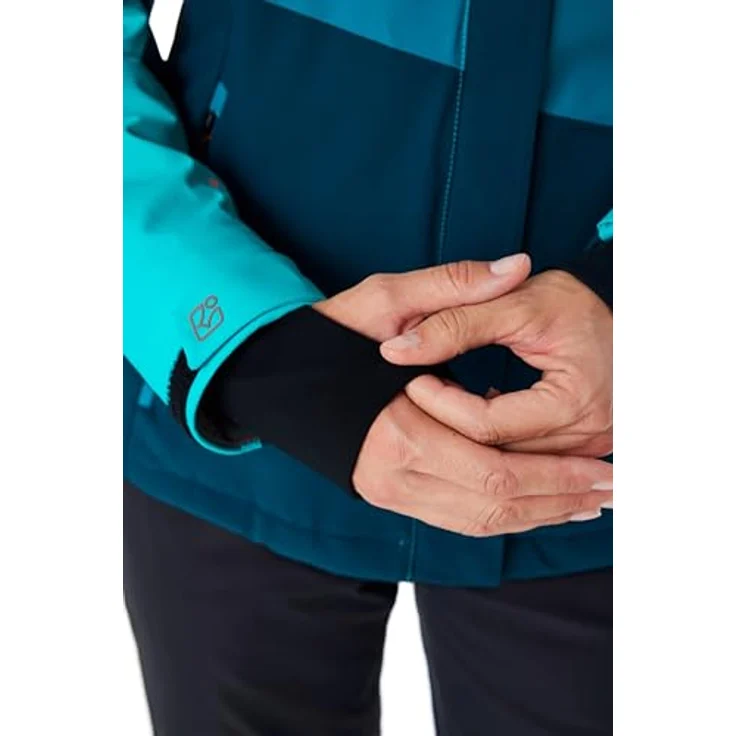 Killtec Damen Skijacke KSW 67 WMN, atmungsaktive und wasserdichte Winterjacke mit Colourblock Design, verstellbarer Kapuze und Schneefang – Bild 7