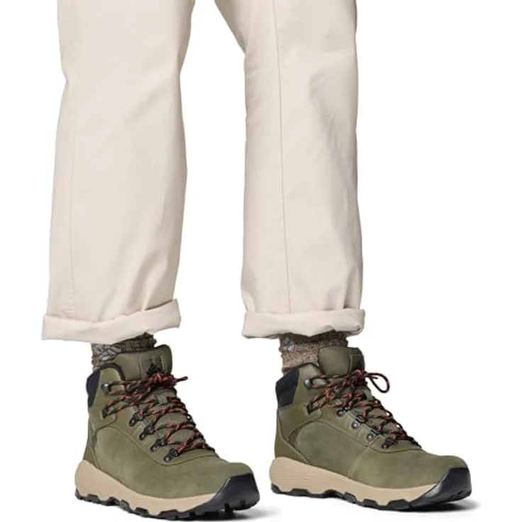 Columbia Newton Wander, Wanderschuhe aus grünem Wildleder mit wasserdichter Omni-Tech Konstruktion und Omni-Grip Laufsohle, Größe 40,5 EU – Bild 6