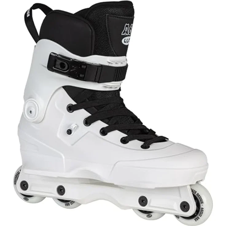 USD Aeon Team 60 Weiße Aggressive Skates mit höhenverstellbarer Manschette und WICKED ABEC 7 Lagern – Bild 2