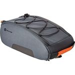 Racktime Yoshi, Velotasche (5,50 l, Gepäckträgertasche) mit drei Innenfächern, Spanngummis und Reflektoren, vormontiertem Snapit 1.0 Adapter, schwarz