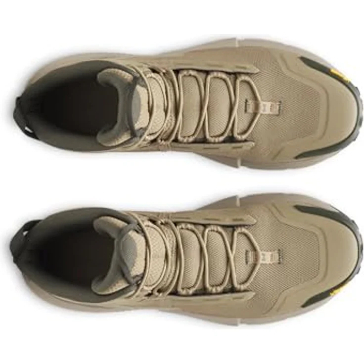 Under Armour Charged Valsetz Mid Wanderstiefel, Beige/Braun, EU 45 1/2, atmungsaktiv, stoßdämpfend, Vibram XS Trek Außensohle – Bild 3