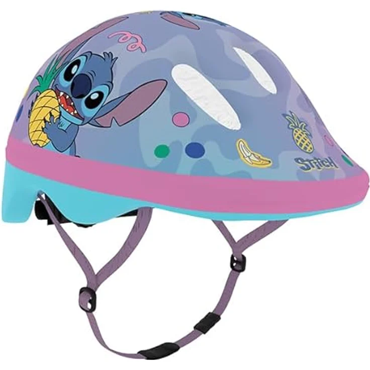 Seven Polska Klein-Kind Fahrradhelm "Stitch" XS 44-48cm, Disney Design, leicht und atmungsaktiv – Bild 2