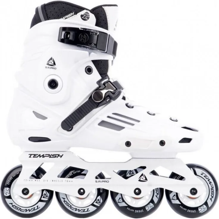Tempish Inline Skates S.R.Pro 2023, Urban Freestyle Skates mit Aluminiumrahmen, bis 80 mm Rädern, herausnehmbaren Innenschuhen, max. 100 kg