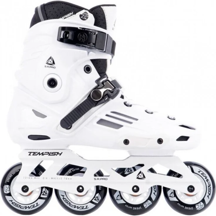 Tempish Inline Skates S.R.Pro 2023, Urban Freestyle Skates mit Aluminiumrahmen, bis 80 mm Rädern, herausnehmbaren Innenschuhen, max. 100 kg