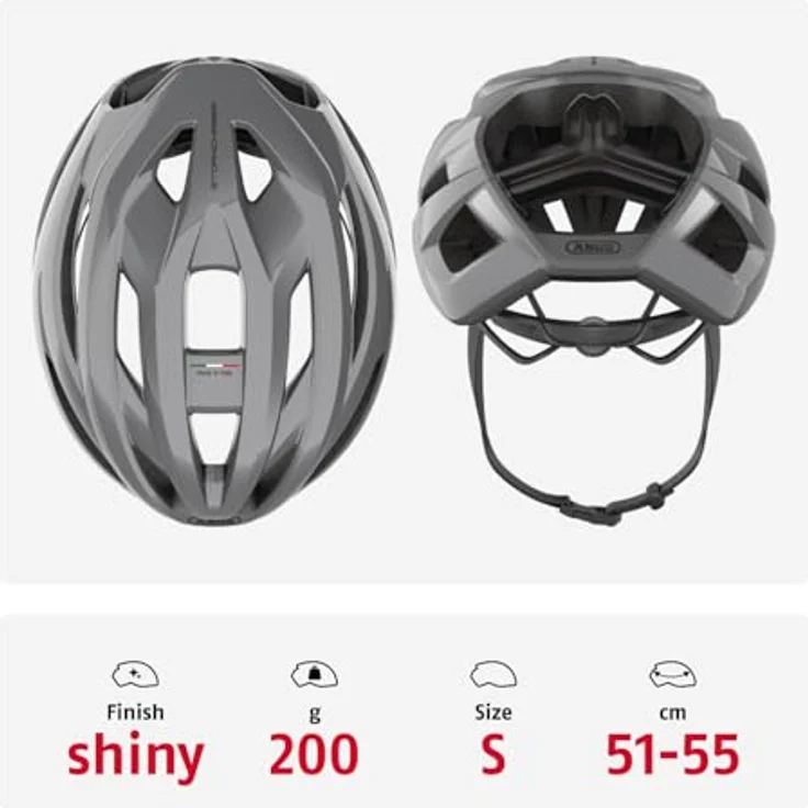 Abus StormChaser ACE, Velohelm (51 - 55 cm) mit optimierter Belüftung und höhenverstellbarem Verstellsystem – Bild 3