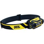 Petzl PIXA R, Professionelle LED-Stirnlampe, 600 Lumen, wasserdicht IP68, aufladbar, Schwarz-Gelb