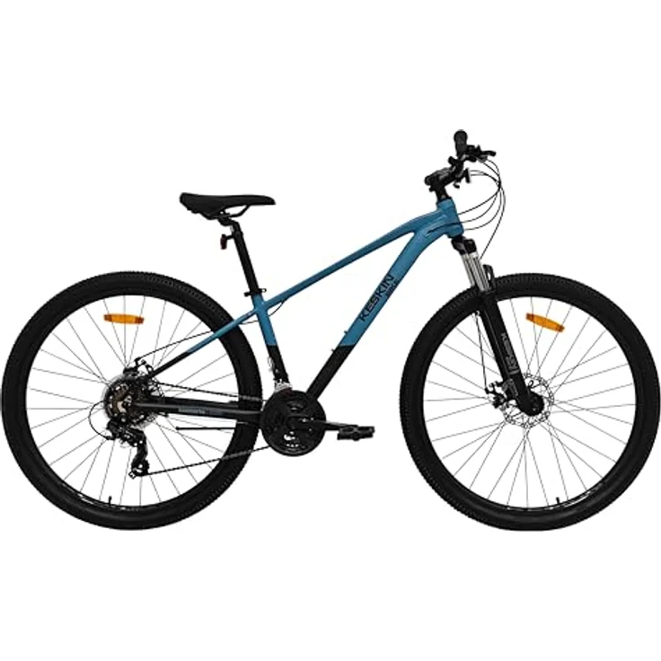 Keskin Bikes HT MTB1, 29" Hardtail-Mountainbike mit Aluminiumrahmen, SM21-Speed, mechanischen Scheibenbremsen, Blau Schwarz – Bild 2