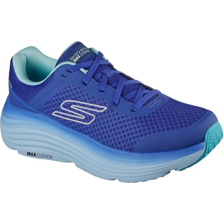 Skechers Max Cushioning Endeavour, Herren Laufschuhe mit Air-Cooled Goga Mat Innensohle, blau, Größe 46 – Bild 6