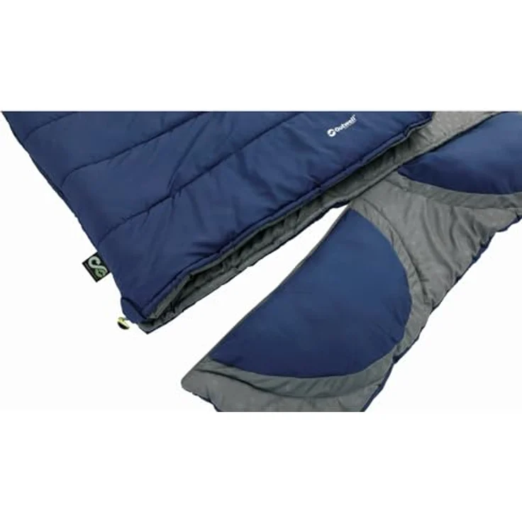 Outwell Contour Lux Double, Schlafsack für zwei, 220 cm, mit integrierten Kissen und Reißverschlusskapuze – Bild 2