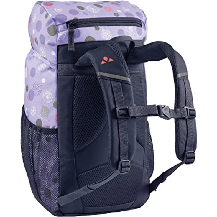 VAUDE Kinderrucksack Skovi, komfortabler Wanderrucksack Kinder 10 L in pastel lilac, mit viel Stauraum & reflektierenden Elementen – Bild 2
