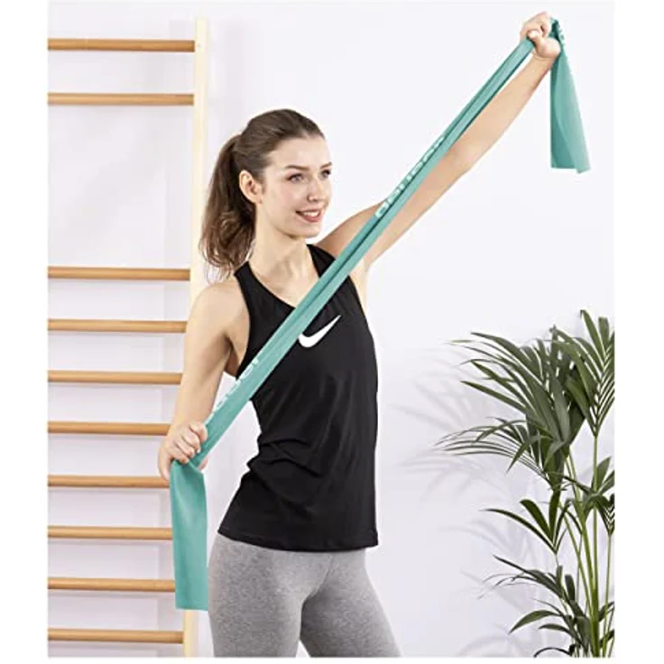 Deuser Band Therapie 20 m Aqua Fitnessband, chlorresistent, latexfrei, grün, One Size – Bild 3