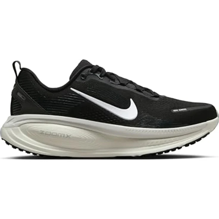 Nike Vomero 18 Laufschuhe, Dual-Density-Zwischensohle mit ZoomX- und ReactX-Schaum, Black Coconut Milk Light Iron Ore Summit White, EU 41 – Bild 8