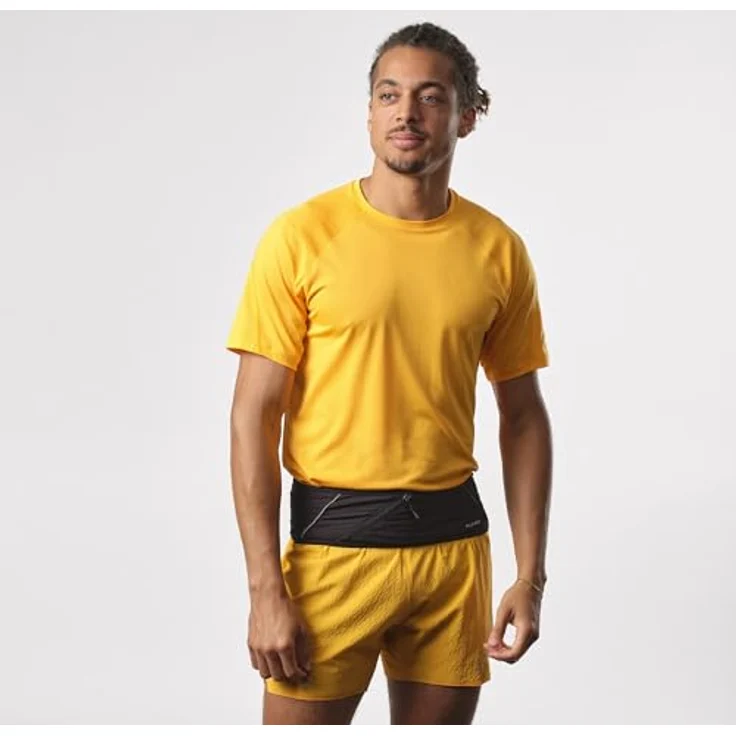 Salomon Pulse Unisex-Gürtel, Laufgürtel mit eng anliegender Passform, intelligenter Verstaulösung, Schwarz, XL – Bild 2