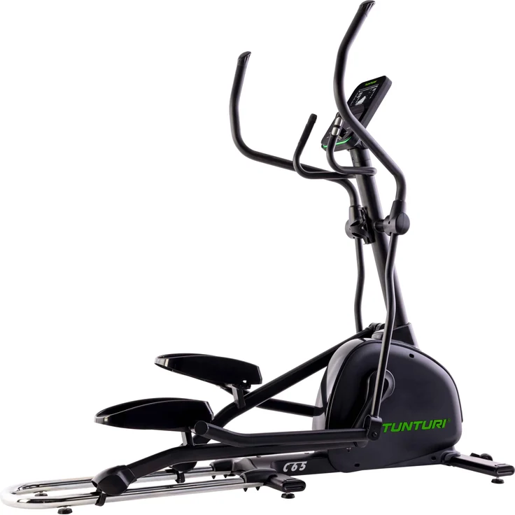 Tunturi Signature C65 Ellipsentrainer - Fitnesstrainer mit 48 Widerstandsstufen - Ergometer - Bluetooth - Herzfrequenzsensoren - Tablet-Halterung