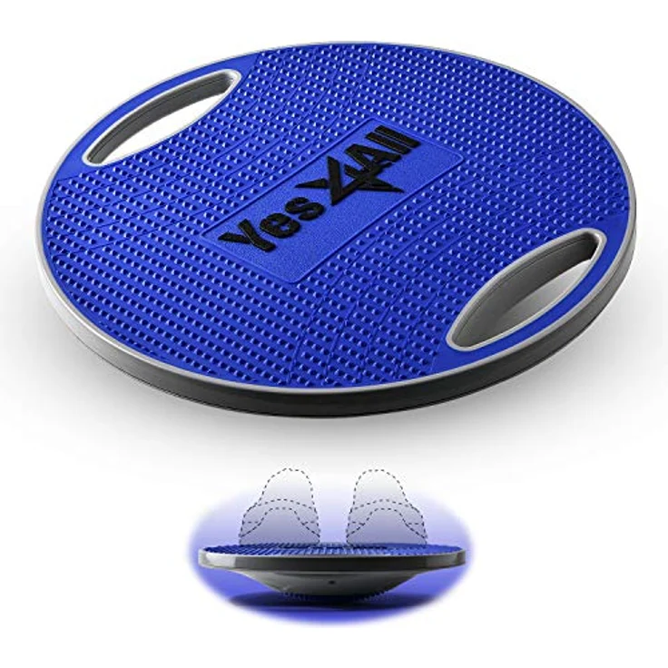 Yes4All P617 Kunststoff Wobble Balance Board, 40 cm Oberfläche Balance Board für Stehen, Core Training, Gym Home Workout (Kobaltblau) – Bild 1