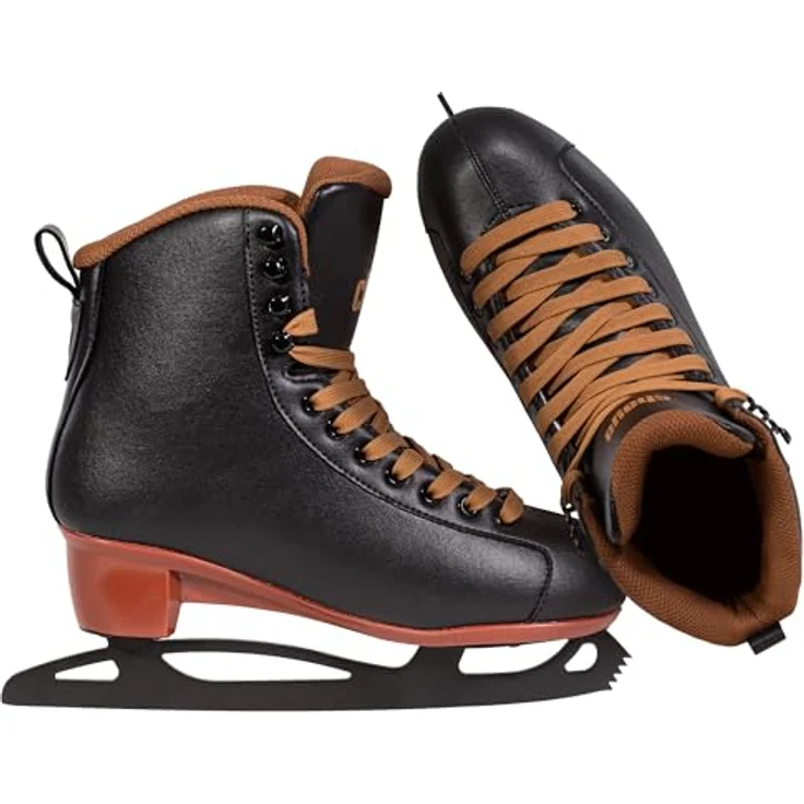 Chaya Merlot Black, Damen Schlittschuh mit Edelstahlkufe, ergonomischer Passform, Gr. 35-42 für Anfänger und Fortgeschrittene – Bild 5