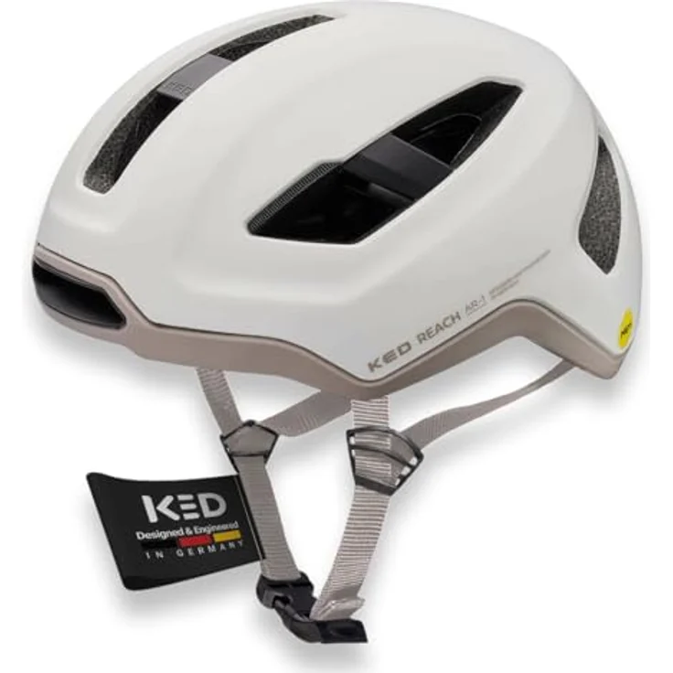KED Fahrradhelm REACH AR-1, weiß, mit MIPS Brain Protection System und 3D K-FIT Anpassungssystem – Bild 1