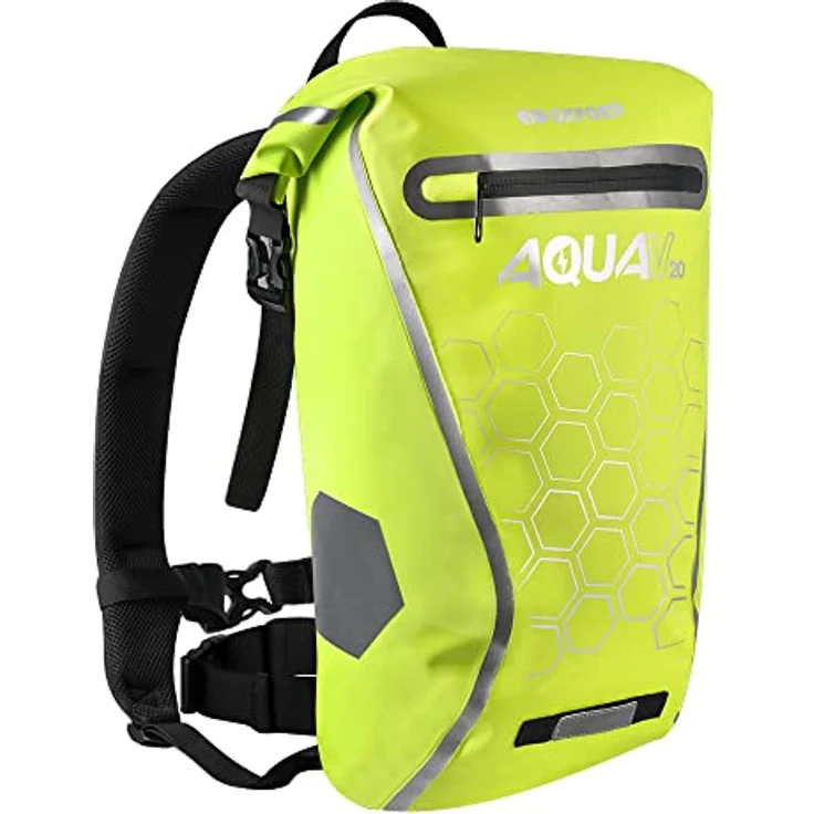 Oxford Aqua Rucksack, wasserdichter Fahrradrucksack mit 20 Liter Fassungsvermögen und reflektierenden Details – Bild 1