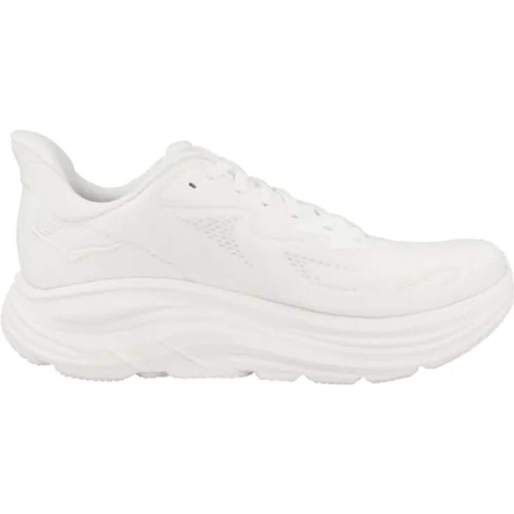 Hoka Clifton 10, Damen Laufschuhe mit optimaler Dämpfung und atmungsaktivem Obermaterial, Weiss – Bild 3