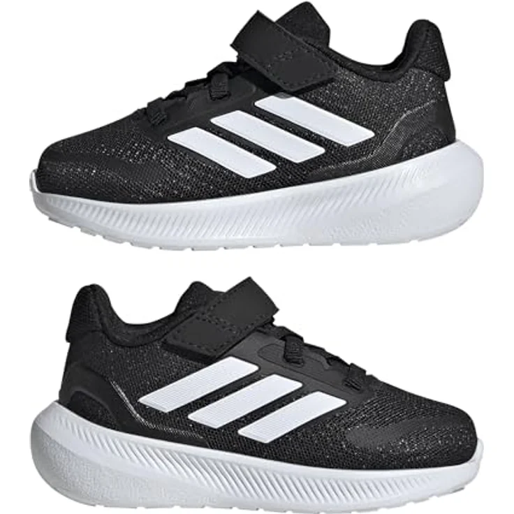 Adidas Jungen Runfalcon 5 Laufschuhe, atmungsaktives Mesh, CloudFoam-Zwischensohle, schwarz/weiß, Größe 35 – Bild 11