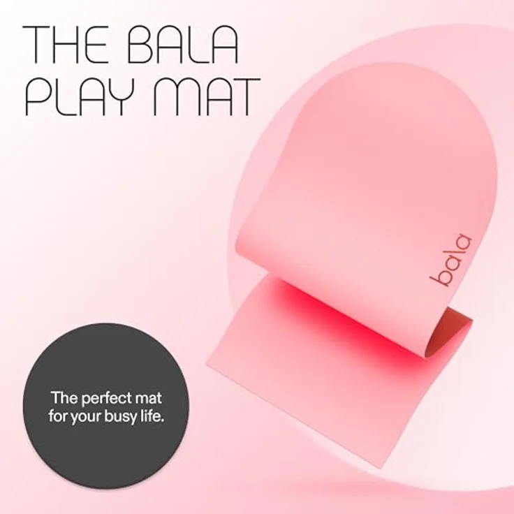 Bala PLAYMAT Light, Yogamatte mit 5 mm Dicke, antimikrobieller und wasserdichter Oberschicht, 1,81 x 67 cm – Bild 2