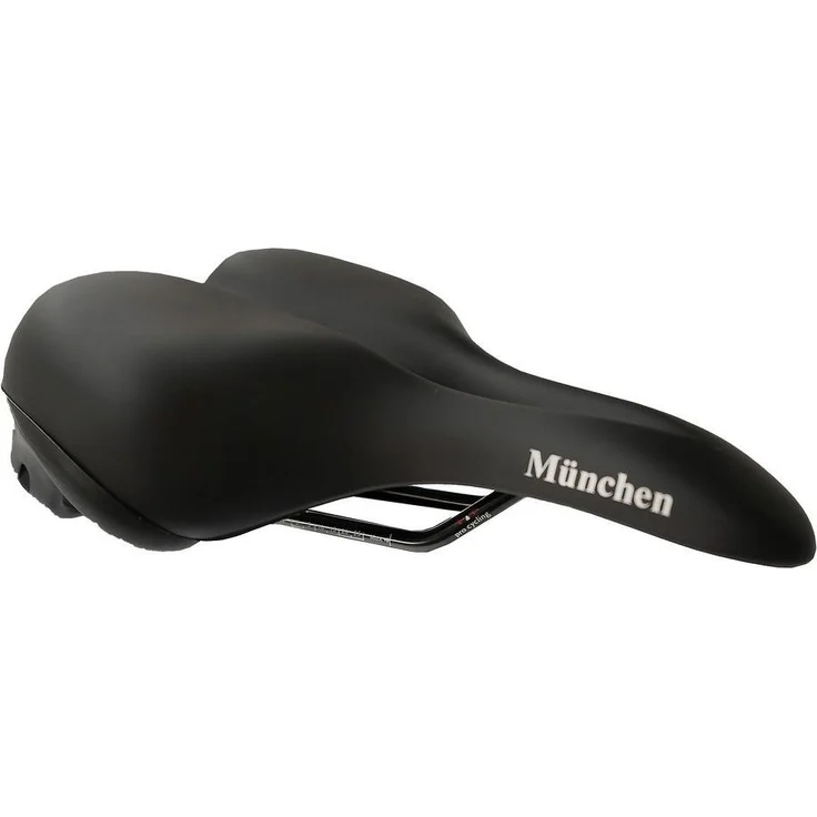 P&P Procycling Velosattel, bequemer Fahrradsattel Schwarz, 265x195 mm, 624g – Bild 1