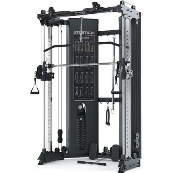 Atletica X-Pollux | Multipresse mit Steckgewichten & Functional Trainer | Platzsparend, 9-teiliges Zubehör – Bild 1