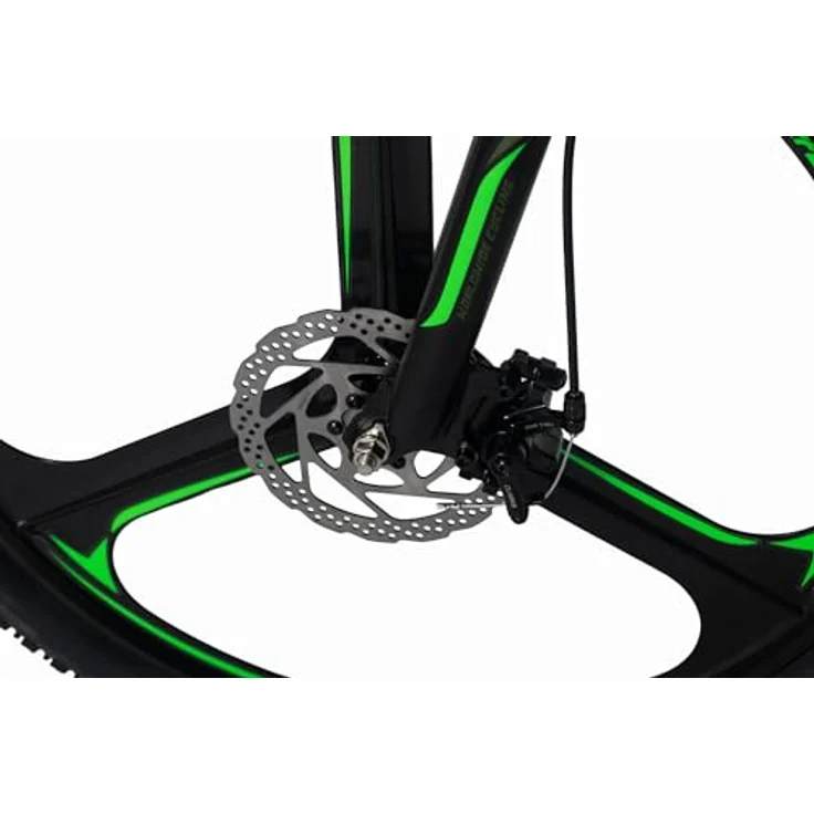WYLD Mountainbike Fully 26'' Topspin, vollfedernd, 21 Gänge, schwarz mit blauen Decals – Bild 6