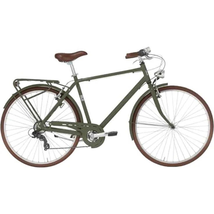 ALPINA Freetime Herrenfahrrad, Shimano TY300 7-Gang-Schaltung, militär-grün, 55 cm