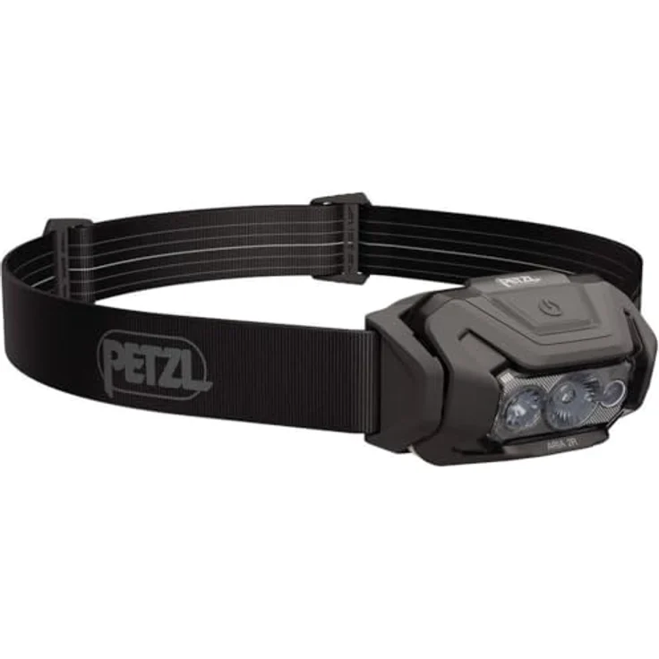 PETZL ARIA 2R RGB Stirnlampe, Schwarz, 600 lm mit wiederaufladbarem Akku und RGB Beleuchtungsmodi – Bild 1